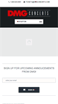 Mobile Screenshot of dmgconcerts.com