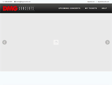 Tablet Screenshot of dmgconcerts.com